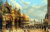 Carlo Grubacs St. Marks and the Doges Palace, Venice painting